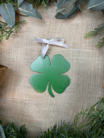 Four Leaf Clover Metal Ornament