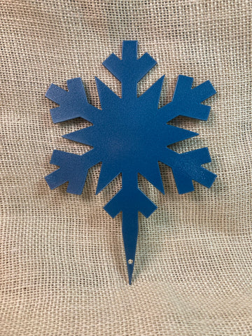 Snowflake Metal Yard Stake (set of 4)
