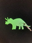 Triceratops Metal Keychain