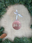 26.2 Marathon Medal Metal Ornament