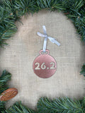 26.2 Marathon Medal Metal Ornament