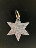 6 Pointed Star Metal Keychain