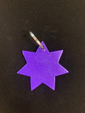 7 Pointed Star Metal Keychain