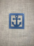 Nautical Anchor Metal Coaster