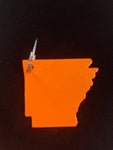 Arkansas Metal Keychain