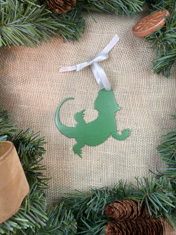 Bearded Dragon Metal Ornament