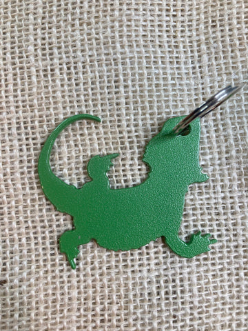 Bearded Dragon Metal Keychain