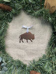 Bison Metal Ornament