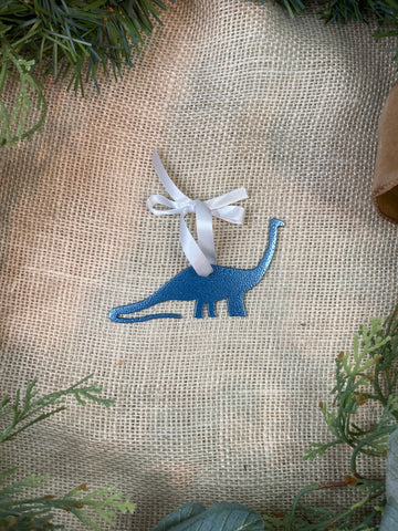 Brontosaurus Metal Ornament