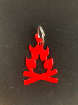 Campfire Metal Keychain