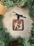 Campground Sign - Climbing Area Metal Ornament