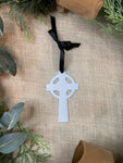 Celtic Cross Metal Ornament