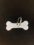 Dog Bone Metal Keychain