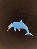 Dolphin Metal Keychain