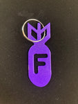 F Bomb Metal Keychain