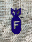 F Bomb Metal Keychain