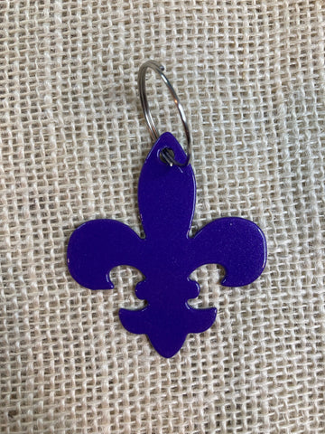 Fleur De Lis Metal Keychain