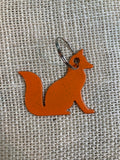 Fox Metal Keychain