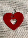 Heart in Heart Metal Keychain