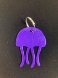 Jellyfish Metal Keychain