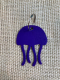 Jellyfish Metal Keychain