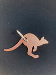 Kangaroo Metal Keychain