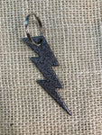 Lightening Bolt Metal Keychain