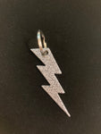 Lightening Bolt Metal Keychain