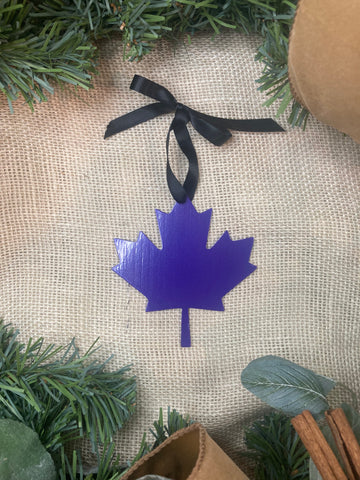 Maple Leaf Metal Ornament