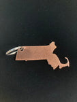 Massachusetts Metal Keychain