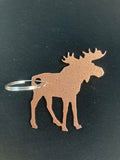 Moose Metal Keychain