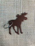 Moose Metal Keychain