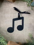 Music Note Metal Ornament