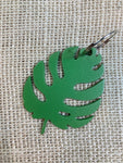 Palm Leaf Metal Keychain