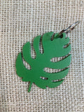 Palm Leaf Metal Keychain