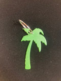 Palm Tree Metal Keychain