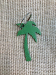 Palm Tree Metal Keychain