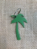 Palm Tree Metal Keychain