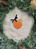 Peach Metal Ornament