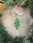 Pine Tree Metal Ornament