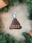 Poop 2020 Metal Ornament