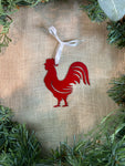 Rooster Metal Ornament