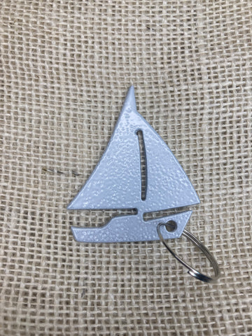 Sailboat Metal Keychain