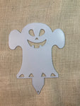 Silly Ghost 1 Metal Yard Stake (set of 2)