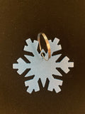 Snowflake Metal Keychain