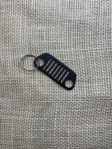 Truck Grill Metal Keychain