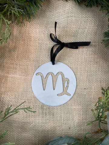 Virgo Zodiac Metal Ornament