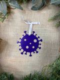 Virus with Spots Metal Ornament