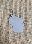 Wisconsin Metal Keychain