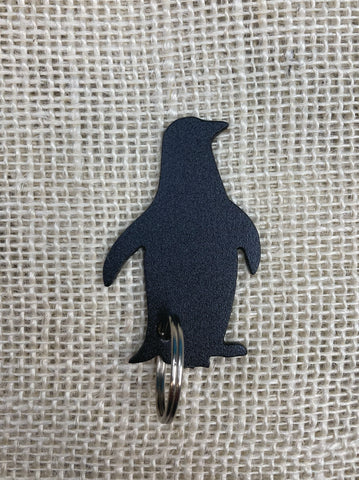Penguin Metal Keychain